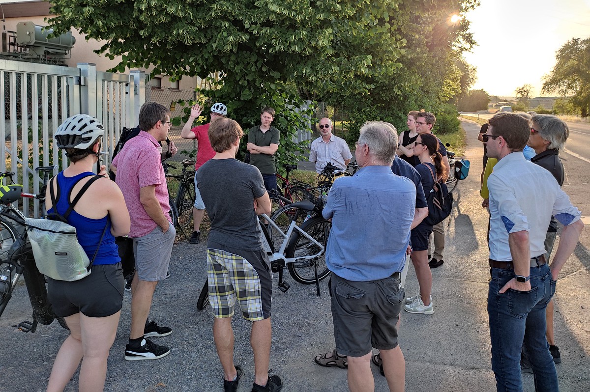 TeilnehmerInnen bei der Planungsradtour