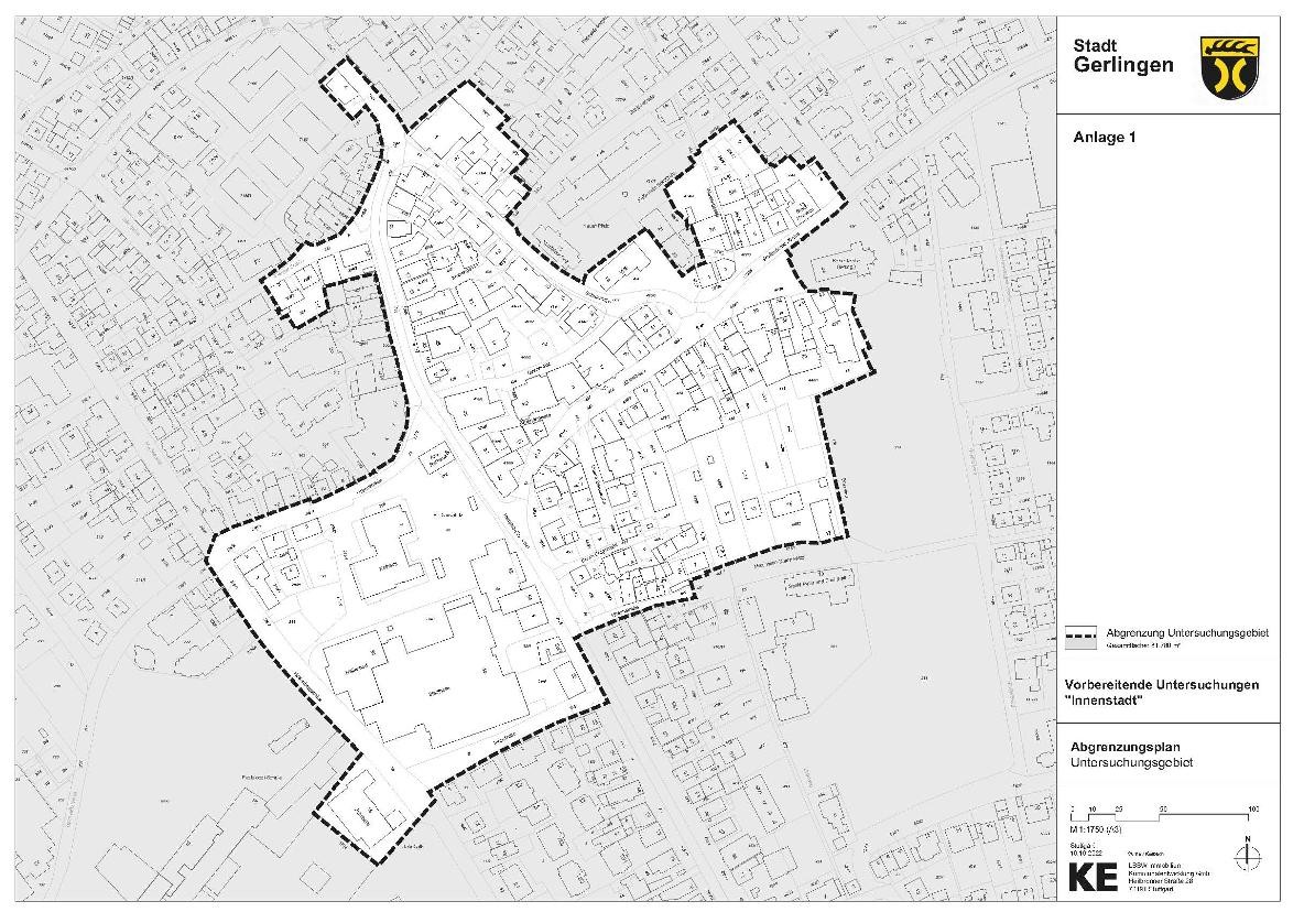 Abgrenzungsplan Vorbereitende Untersuchung