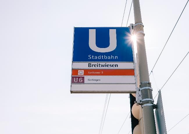 U-Bahnhaltestelle in Gerlingen