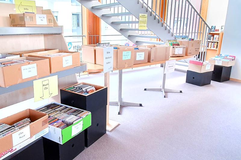 Bücherflohmarkt in der Stadtbücherei Gerlingen